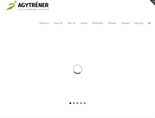 Tablet Screenshot of agytrener.hu